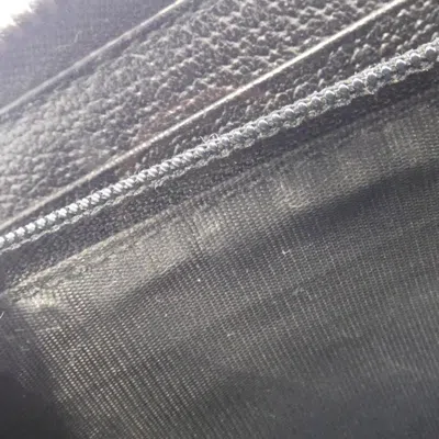 Pre-owned Gucci Black Leather Long Wallet (bi-fold) ()
