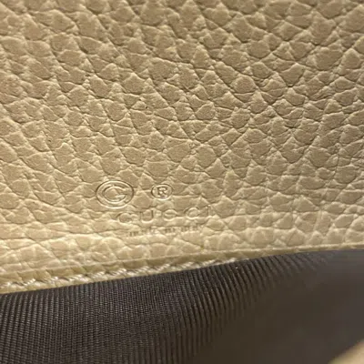 Pre-owned Gucci Brown Leather Long Wallet (bi-fold) ()