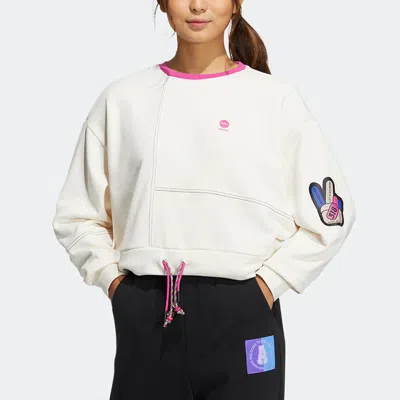Adidas Originals (wmns) Adidas Neo Cesp Sweatshirts 'white' In Multi