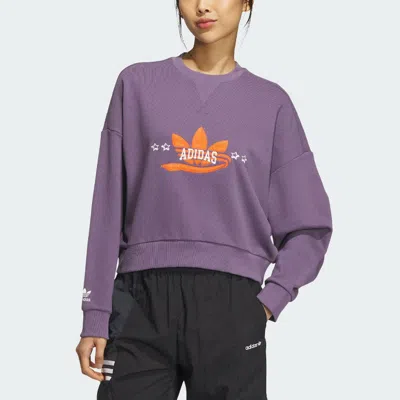 Adidas Originals (wmns)  Sportswear Hoodie Logo 'purple' In Multi