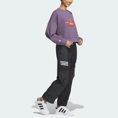 Adidas Originals (wmns)  Sportswear Hoodie Logo 'purple' In Multi