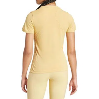 Adidas Originals (wmns) Adidas Designed For Training Heat.rdy Hiit Tee Asia Sizing 'oat' In Yellow