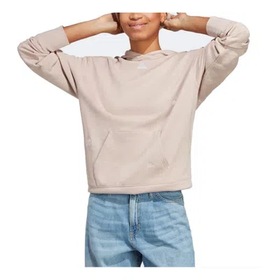 Adidas Originals (wmns) Adidas Relaxed Hoodie 'beige' In Neutral