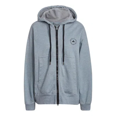 Adidas Originals (wmns) Adidas By Stella Mccartney Sportswear Fleece Jacket 'grey' In Blue