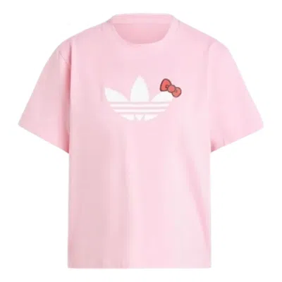 Adidas Originals (wmns) Adidas X Hello Kitty Trefoil T-shirt 'pink'