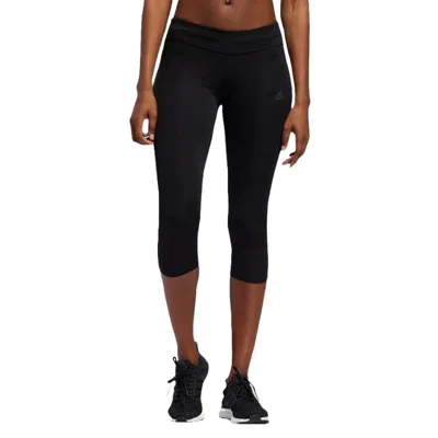 Adidas Originals (wmns) Adidas Own The Run 3/4 Tights 'black Orange'