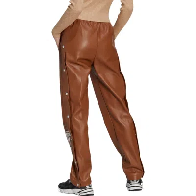 Adidas Originals (wmns) Adidas Centre Stage Faux Leather Adibreak Pants 'brown'