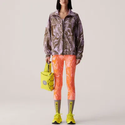 Adidas Originals (wmns) Adidas By Stella Mccartney Truecasuals Woven Track Jackets 'purple Brown' In Multi