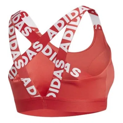 Adidas Originals (wmns) Adidas Don't Rest Branded Bra 'red' Asia Sizing In Red