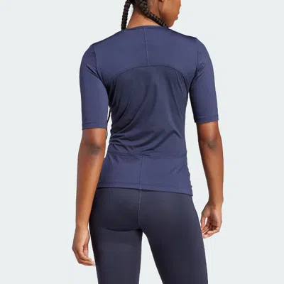 Adidas Originals (wmns) Adidas X Stella Mccartney Truepurpose Training Tee 'navy Blue'