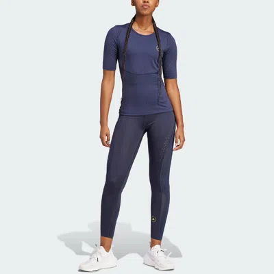 Adidas Originals (wmns) Adidas X Stella Mccartney Truepurpose Training Tee 'navy Blue'