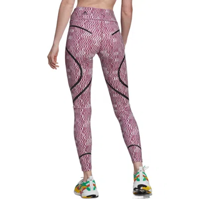 Adidas Originals (wmns) Adidas By Stella Mccartney Truepurpose Printed Training Leggings 'red White' In Pink