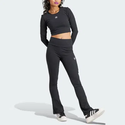 Adidas Originals (wmns) Adidas Essentials Rib Flared Pant 'black'