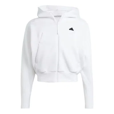Adidas Originals (wmns) Adidas Z.n.e. Full-zip Hoodie 'white'