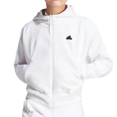 Adidas Originals (wmns) Adidas Z.n.e. Full-zip Hoodie 'white'
