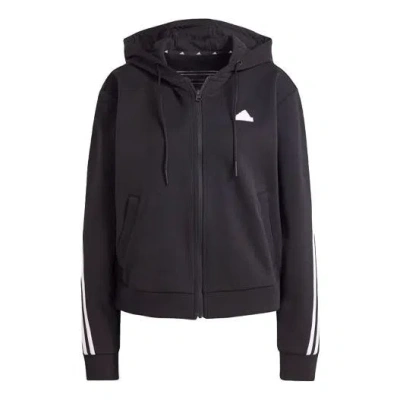 Adidas Originals (wmns) Adidas Future Icons 3-stripes Full Zip Hoodie Asia Sizing 'black'