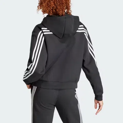 Adidas Originals (wmns) Adidas Future Icons 3-stripes Full Zip Hoodie Asia Sizing 'black'