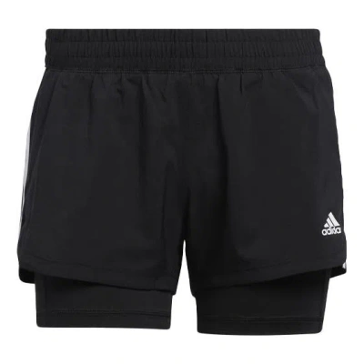 Adidas Originals (wmns) Adidas Pacer 3s 2 In 1 Training Sports Shorts Black