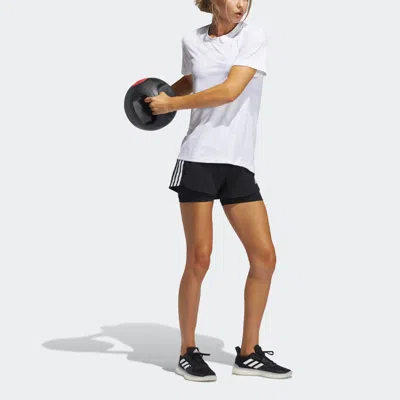 Adidas Originals (wmns) Adidas Pacer 3s 2 In 1 Training Sports Shorts Black