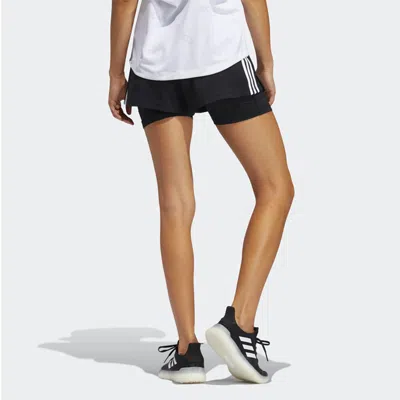 Adidas Originals (wmns) Adidas Pacer 3s 2 In 1 Training Sports Shorts Black