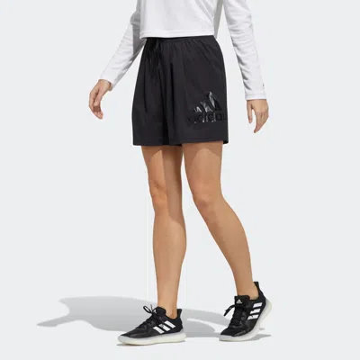 Adidas Originals (wmns) Adidas Fi Shorts Bos Logo Printing Sports Woven Black