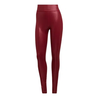 Adidas Originals (wmns) Adidas By Stella Mccartney Shiny Training Leggings 'red'