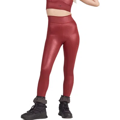 Adidas Originals (wmns) Adidas By Stella Mccartney Shiny Training Leggings 'red'