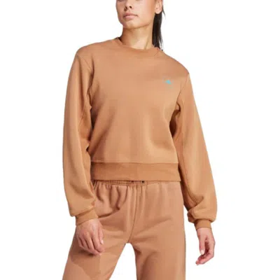 Adidas Originals (wmns) Adidas By Stella Mccartney Sportswear Sweatshirt Asia Sizing 'timber' In Brown