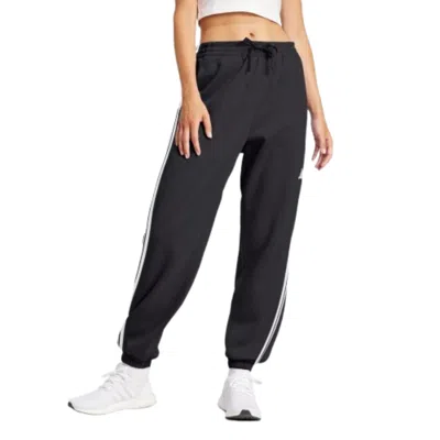 Adidas Originals (wmns) Adidas Essentials 3-stripes French Terry Cuffed Pants 'black White'