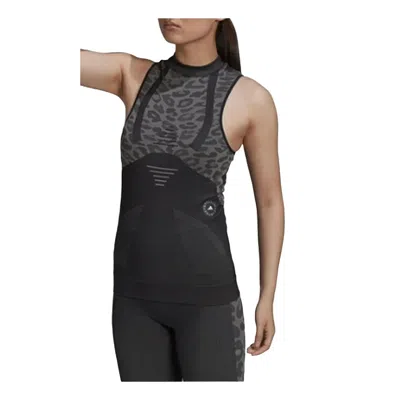 Adidas Originals (wmns) Adidas By Stella Mccartney Truepurpose Seamless Tank Top 'green' In Black