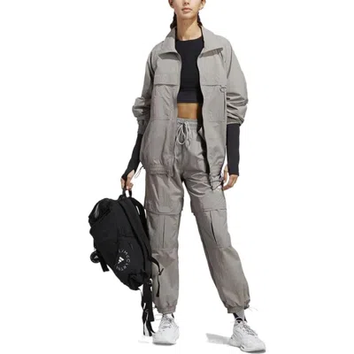 Adidas Originals (wmns) Adidas By Stella Mccartney Truecasuals Woven Solid Track Pants 'grey' In Gray