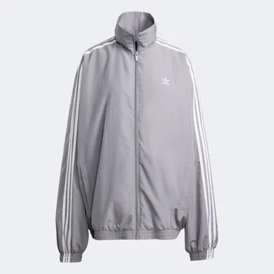 Adidas Originals (wmns) Adidas Adilenium Season 3 Oversized Track Jacket 'grey' In Gray