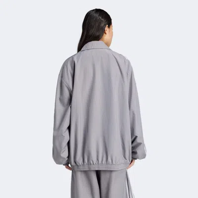 Adidas Originals (wmns) Adidas Adilenium Season 3 Oversized Track Jacket 'grey' In Gray