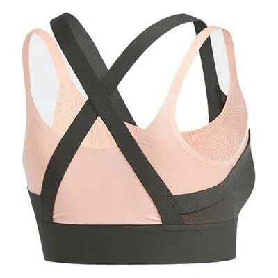 Adidas Originals (wmns) Adidas All Me Layered Sports Bra 'green Pink' In Black