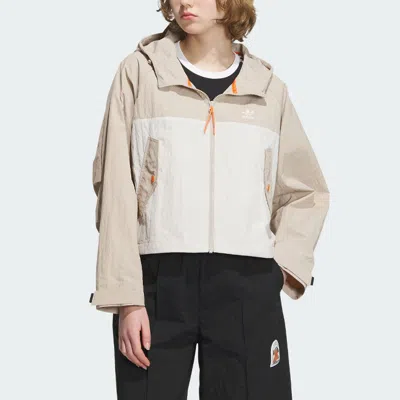 Adidas Originals (wmns)  Adventure Jacket 'beige White' In Multi