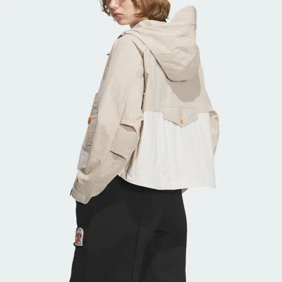 Adidas Originals (wmns)  Adventure Jacket 'beige White' In Multi