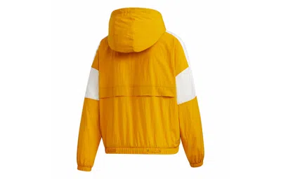Adidas Originals (wmns) Adidas Urban Anorak Casual Sports Half Zipper Jacket Gold Color In Multi