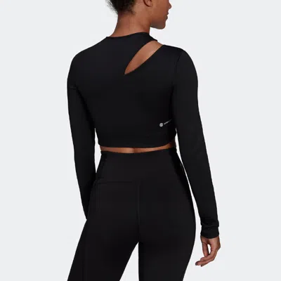 Adidas Originals (wmns) Adidas Solid Color Sports Gym Long Sleeves Black
