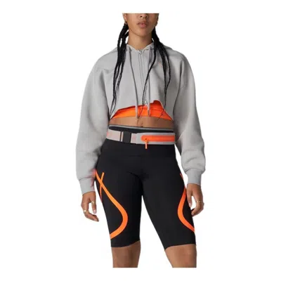 Adidas Originals (wmns) Adidas By Stella Mccartney Cropped Hoodie 'grey' In Gray