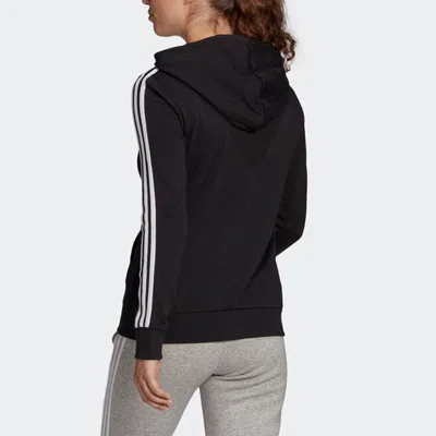 Adidas Originals (wmns) Adidas Contrasting Colors Stripe Sports Hooded Jacket Autumn Black