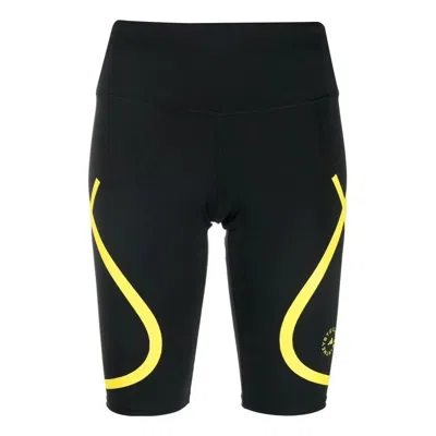 Adidas Originals (wmns) Adidas By Stella Mccartney Truepace Cycling Shorts 'black Yellow'