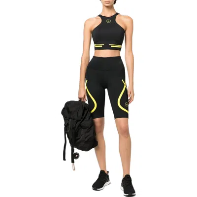 Adidas Originals (wmns) Adidas By Stella Mccartney Truepace Cycling Shorts 'black Yellow'