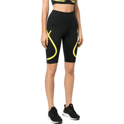 Adidas Originals (wmns) Adidas By Stella Mccartney Truepace Cycling Shorts 'black Yellow'
