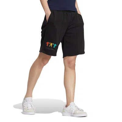 Adidas Originals (wmns) Adidas Embroidered Letter Drawstring Shorts 'black'