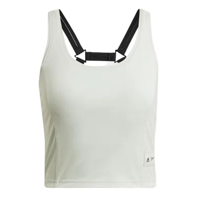 Adidas Originals (wmns) Adidas Parley Run For The Oceans Cropped Tank Top 'white'