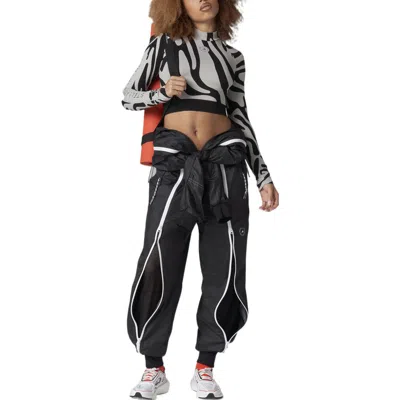Adidas Originals (wmns) Adidas By Stella Mccartney Seamless Wolford Crop Top 'white Black' In Gray