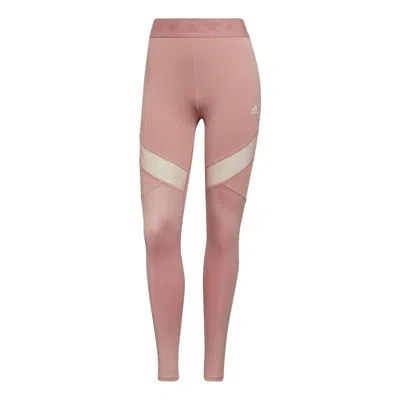 Adidas Originals (wmns) Adidas Hyperglam High-rise Long Tights 'pink' In Multi
