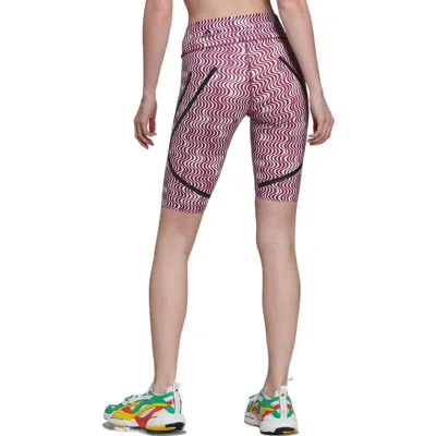 Adidas Originals (wmns) Adidas By Stella Mccartney Truepurpose Printed Cycling Leggings 'pink Black' In Multi