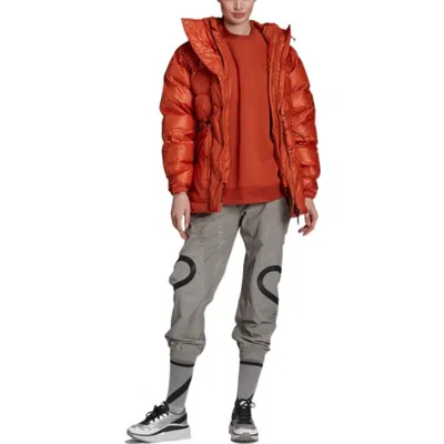 Adidas Originals (wmns) Adidas Stella Mccartney Mid Length Puffer Jacket 'copper' In Red