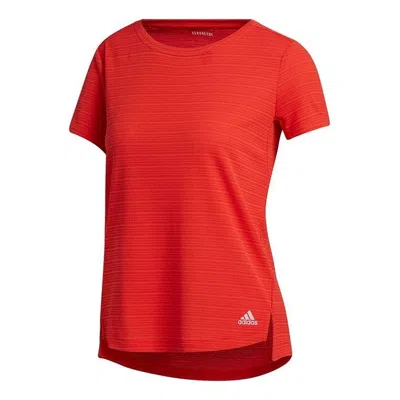 Adidas Originals (wmns) Adidas Comfortable Breathable Training T-shirt 'red'